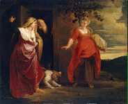 Rubens Pieter Paul Hagar Leaves the House of Abraham - Hermitage